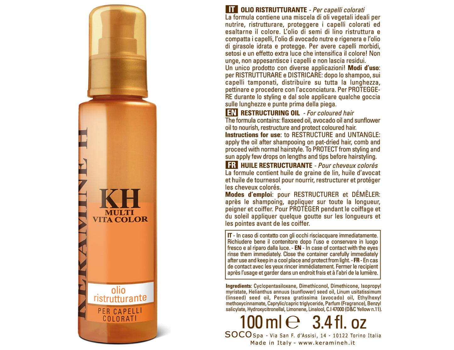 Olio Ristrutturante Keramine-H