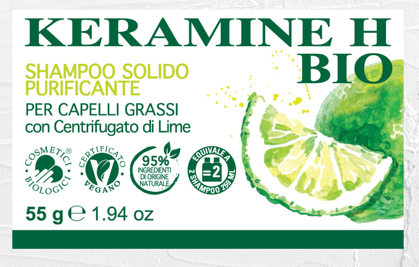 Shampoo Solido Purificante Bio Keramine-H (Linea Bio)