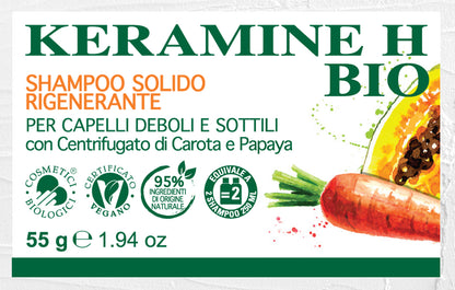 Shampoo Solido Rigenerante Bio Keramine-H (Linea Bio)