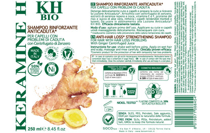Shampoo Rinforzante Anticaduta Bio Keramine-H (Linea Bio)