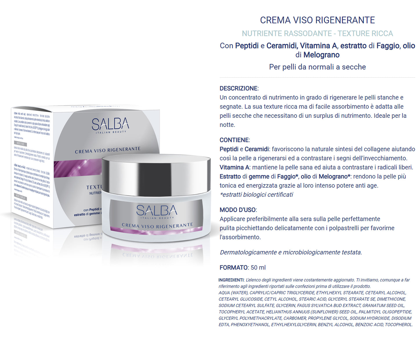 Crema Viso Rigenerante Salba