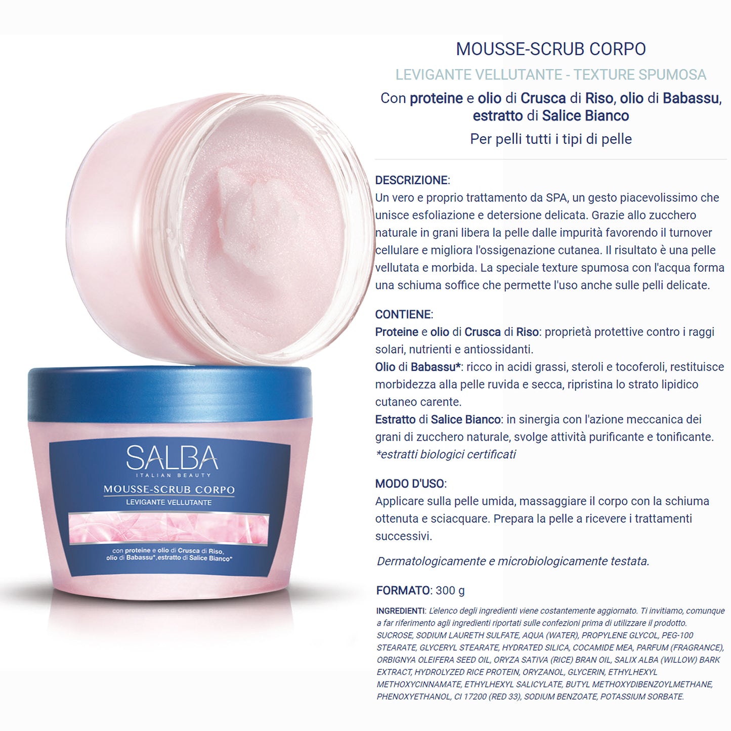 Mousse-Scrub Corpo Salba