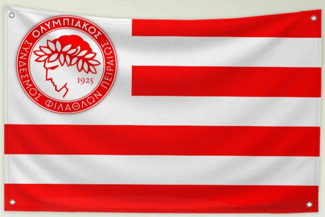 OLYMPIAKOS PIRAEUS flags
