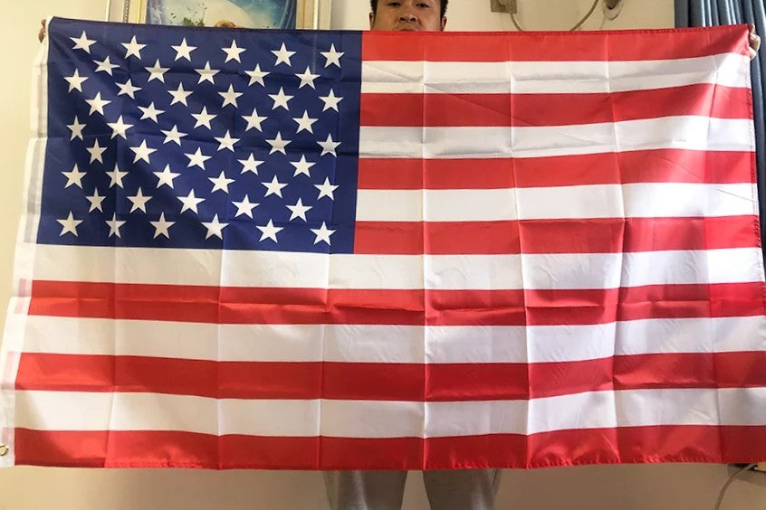 USA flags