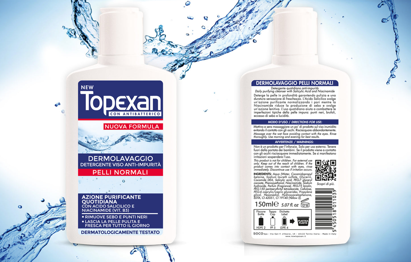 Detergente Anti-Impurità Pelli Normali Topexan