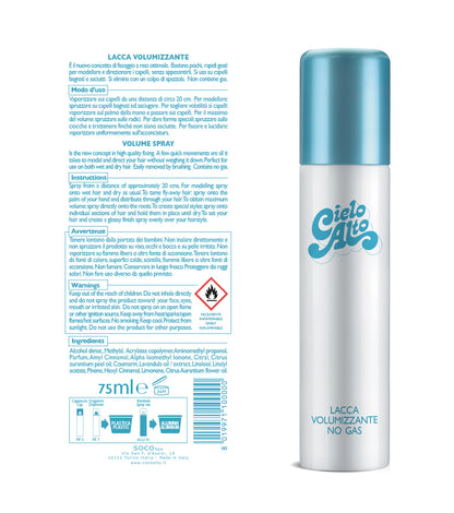 Lacca Volumizzante No-Gas Cielo Alto