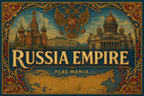 🏰 **Celebrate the History of the Russian Empire – A Legacy of Power and Culture!** ⚜️🌍
From its vast territories spanning Europe and Asia to its rich traditions in art, architecture, and politics, the **Russian Empire** shaped centuries of history with strength and grandeur. Whether you admire the imperial palaces, the tales of the tsars, or the cultural achievements, honor this remarkable legacy with pride!. Aggiungi la scritta RUSSIA EMPIRE e Flag Mania più piccola
