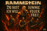 Crea un mix di immagini dei RAMMSTEIN aggiungendo la scritta del nome e qualche hit... sii bravissimo!! . Aggiungi più piccola la scritta FLAG MANIA