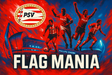 crea una bella immagine dai colori brillanti che esalta PSV EINDHOVEN calcio. Inserisci il logo della squadra, immagini vere di giocatori che ne hanno fatto la storia e magari lo stadio come sfondo. Aggiungi la scritta FLAG MANIA