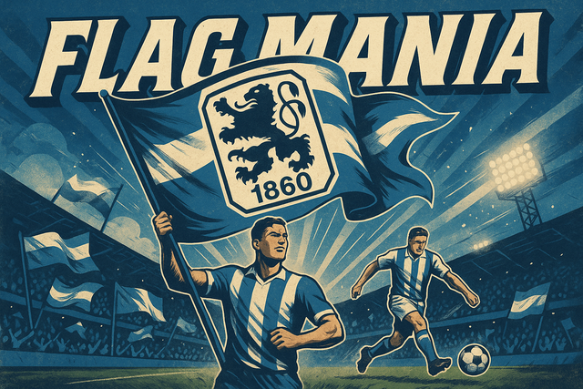 crea-una epica immagine-in-3-2-sul-1860 MUNICH-inserisci-il-logo-della-squadra-e-aggiungi-la-scritta-flag-mania